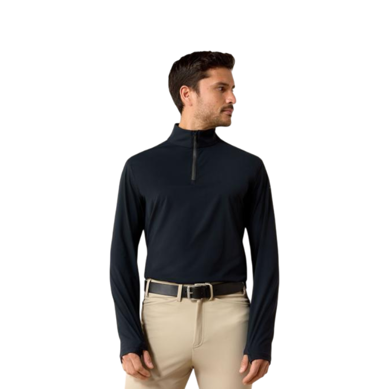 Capa base con cremallera hombre SolVeil negro