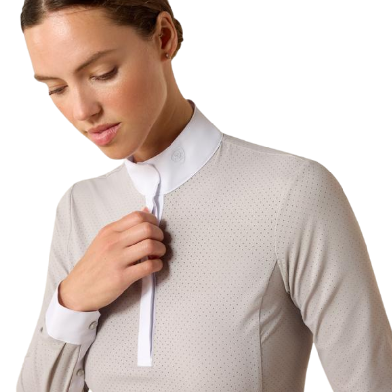 Wedstrijdblouse dames Breathe show grey
