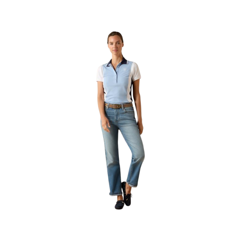 Damespoloshirt Taryn st tropez/ wit