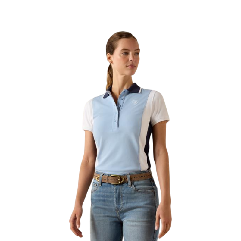 Damespoloshirt Taryn st tropez/ wit