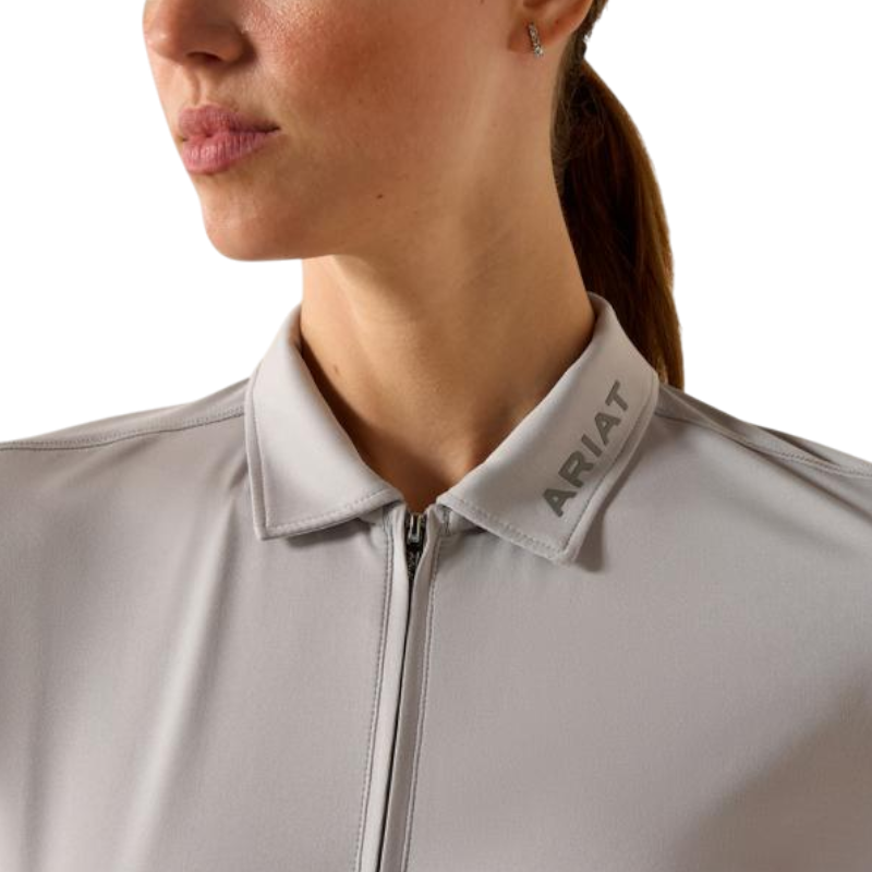 Ariat - Dames-zip-polo Bandera show grey