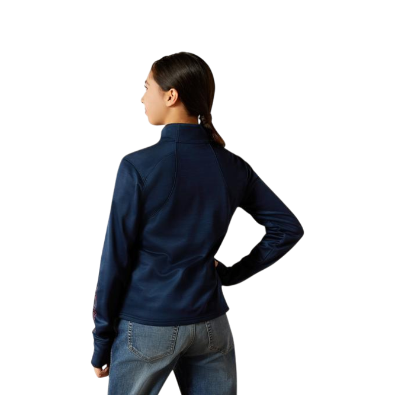 Ariat - Dames-zip-polo Bandera show grey