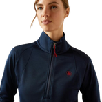 Ariat - Mezza zip donna Team EQ marine