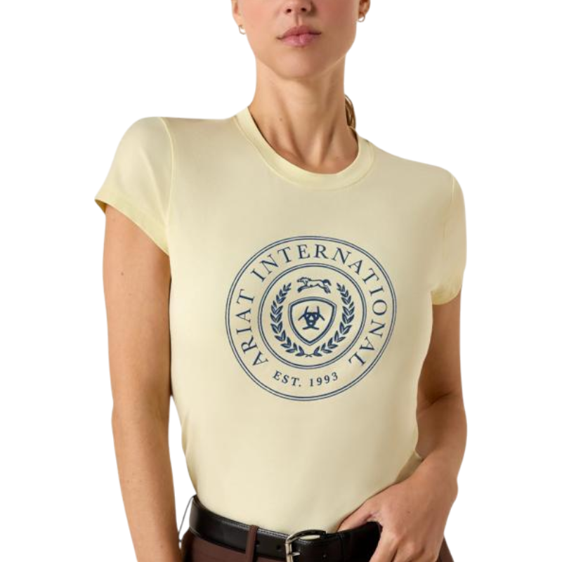 Ariat - T-shirt donna Heritage Crest flan