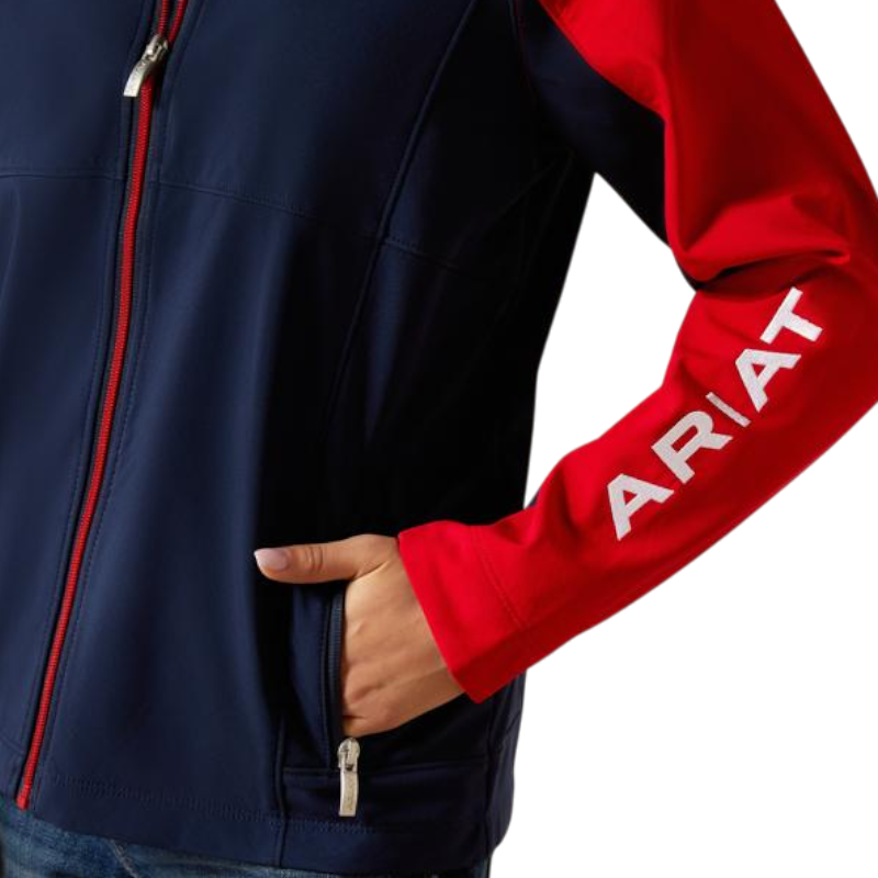Ariat - Kids' Team EQ Navy/Red Jacket