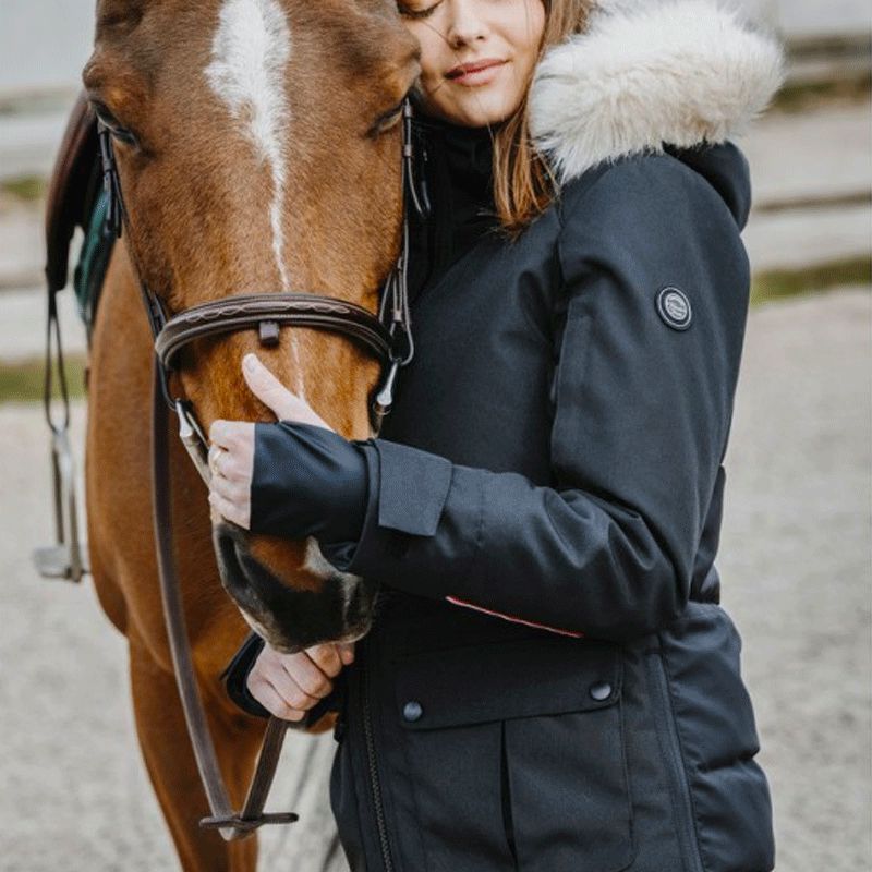 Equithème - Parka donna Paola nero | - Ohlala
