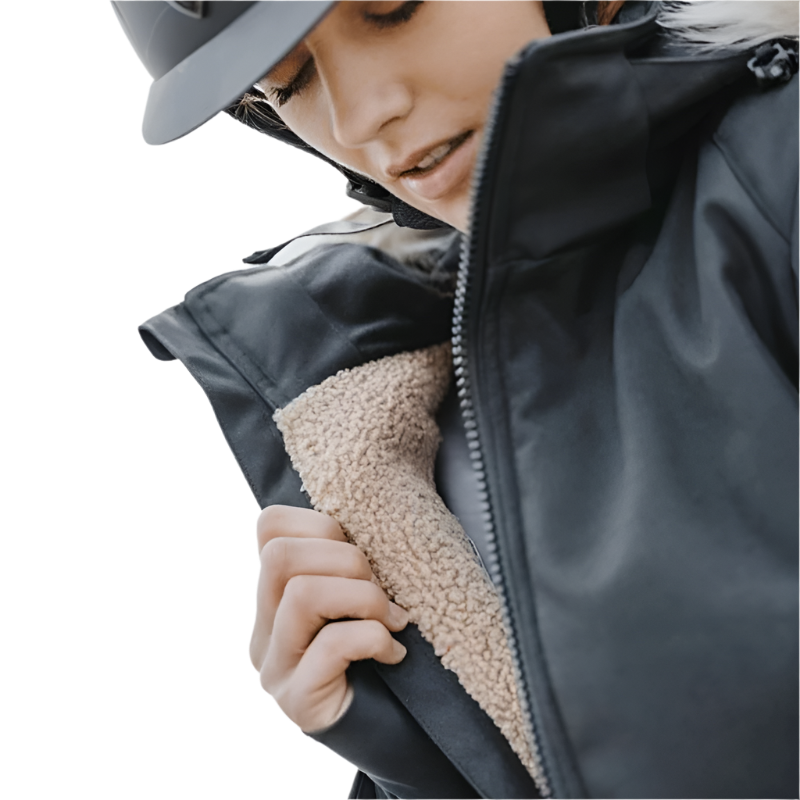 Equithème - Parka donna Paola nero | - Ohlala