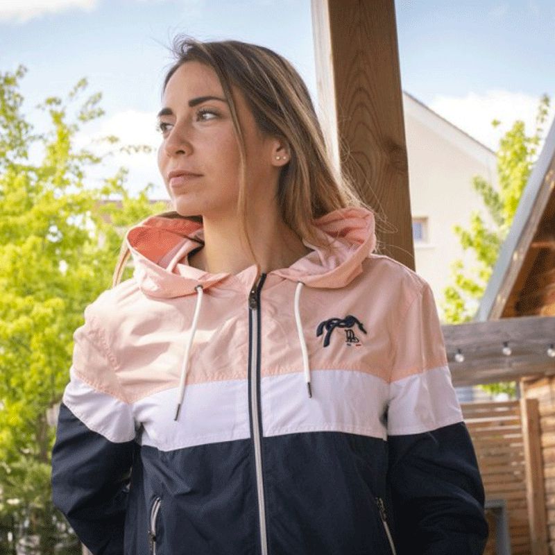 Pénélope Store - Celecce navy/pink windbreaker jacket | - Ohlala