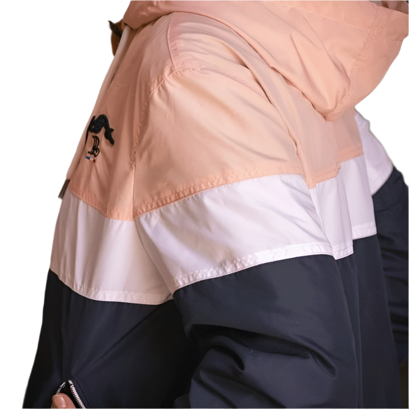 Pénélope - Celecce windbreaker jacket navy/pink | - Ohlala