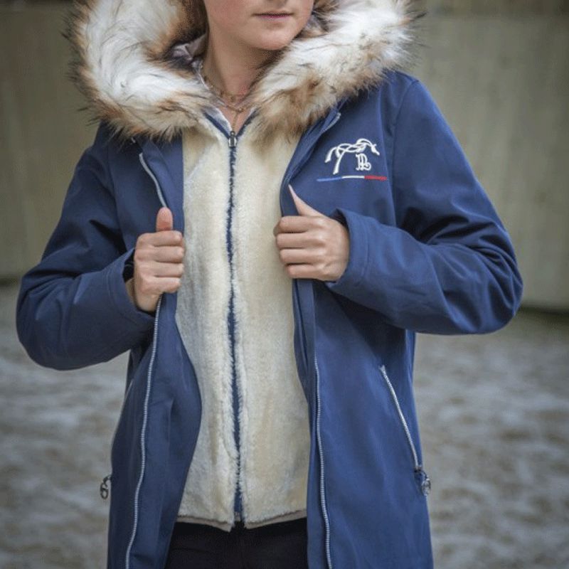 Pénélope Store - Marina women's navy parka | - Ohlala