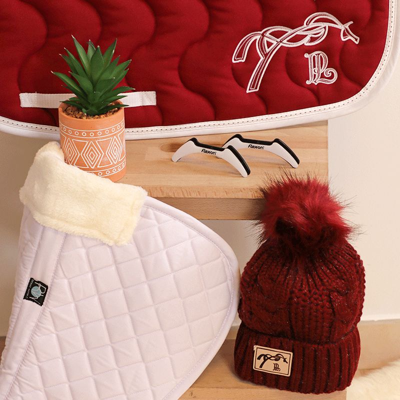 Riding World - Horse saddle pad shock absorber white | - Ohlala