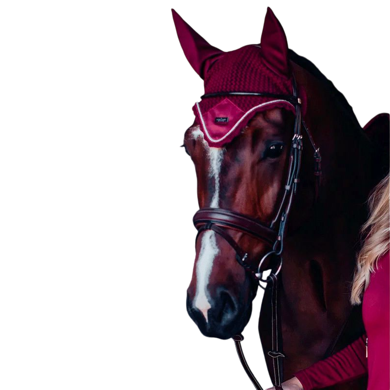 Equestrian Stockholm - Horse Fly Veil Bordeaux | - Ohlala