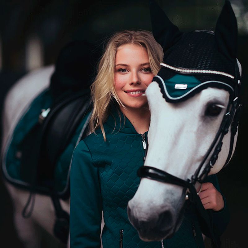 Equestrian Stockholm - Emeraude Horse Fly Veil | - Ohlala