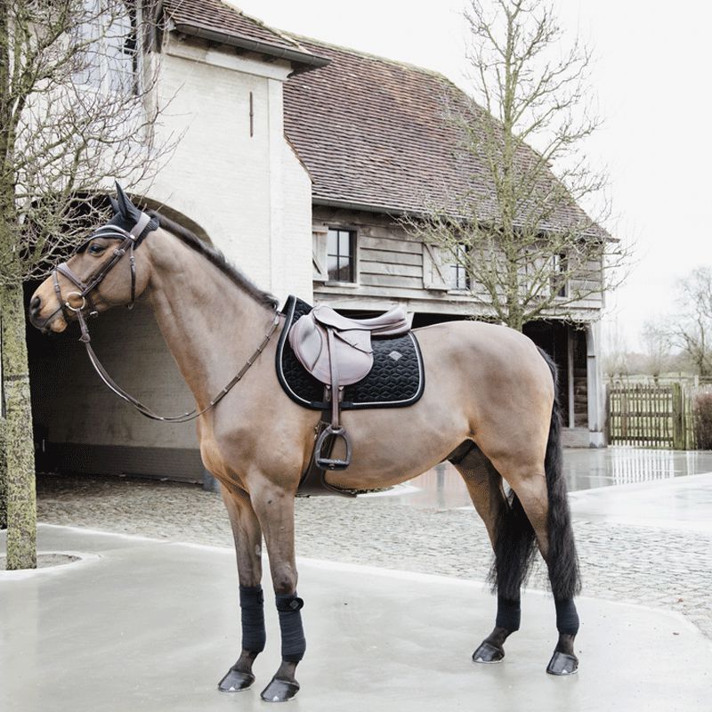 Kentucky Horsewear - Bonnet Wellington basic velluto nero | - Ohlala