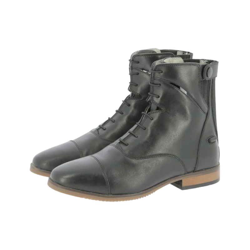 Equithème - Boots d'équitation Wavy lacet/ zip noir | - Ohlala