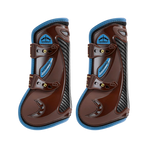 Veredus - Open Carbon Gel Vento Color Edition beenbeschermers Bruin/ Blauw x2 | - Ohlala