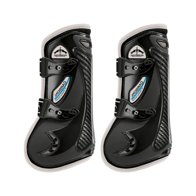 Veredus - Open Carbon Gel Vento Color Edition beenbeschermers Zwart/ Ivoor x2 | - Ohlala