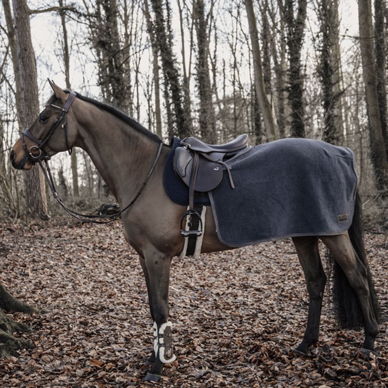 Kentucky Horsewear - Coprigroppa quadrato Heavy Fleece grigio | - Ohlala