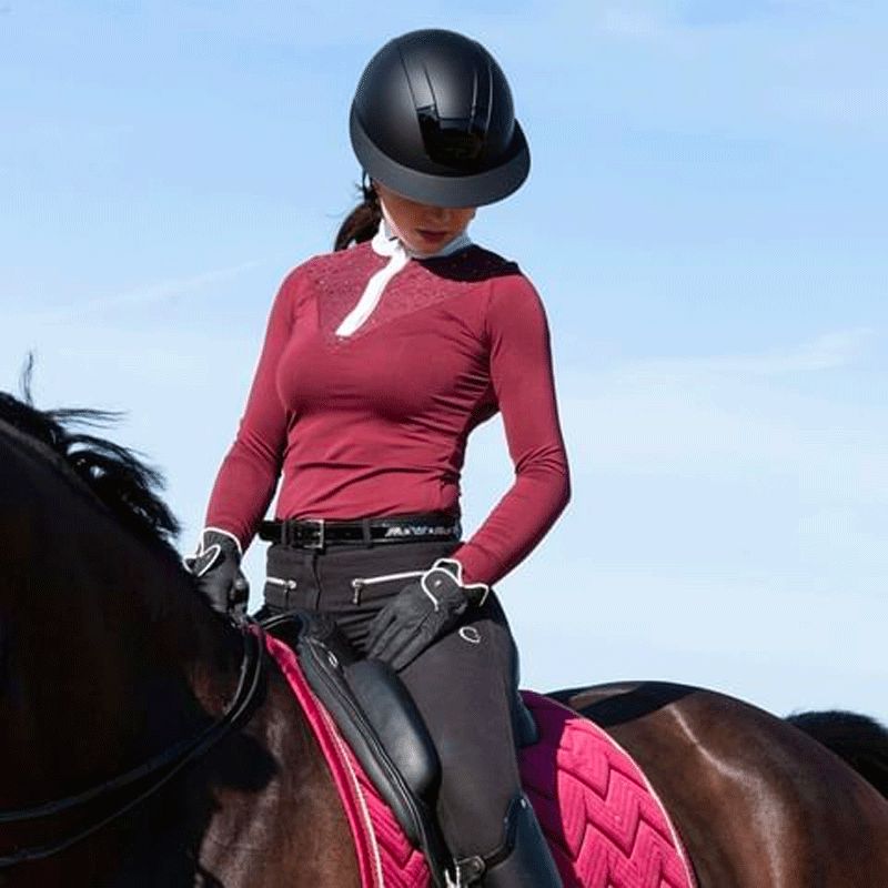 Kask - Kooki Lady Matte Black Riding Helmet | - Ohlala