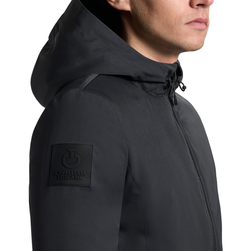 Cavalleria Toscana - Męska kurtka bomber Nylon granatowa | - Ohlala