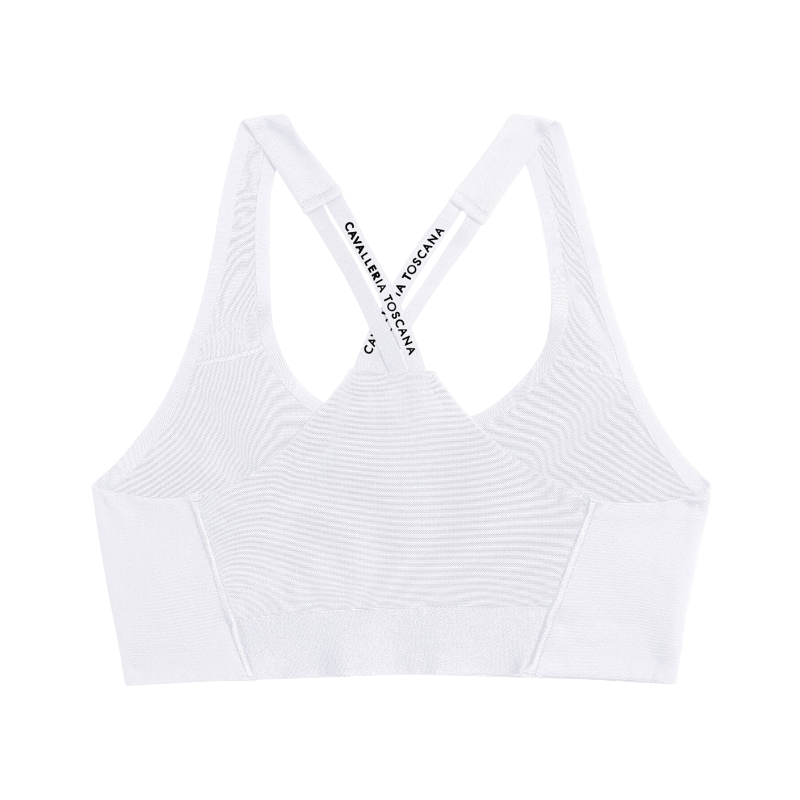 Cavalleria Toscana - Reggiseno sportivo donna Training bianco | - Ohlala