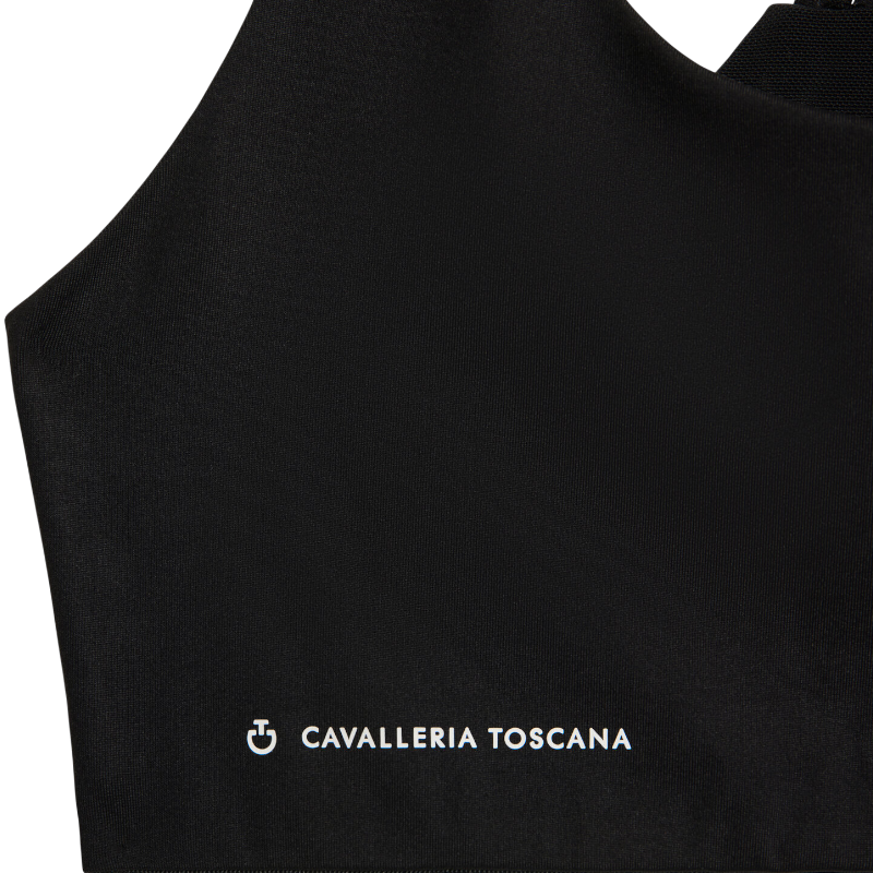 Cavalleria Toscana - Damski biustonosz sportowy Training czarny | - Ohlala