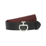 Cavalleria Toscana - Women's elastic belt bordeaux | - Ohlala