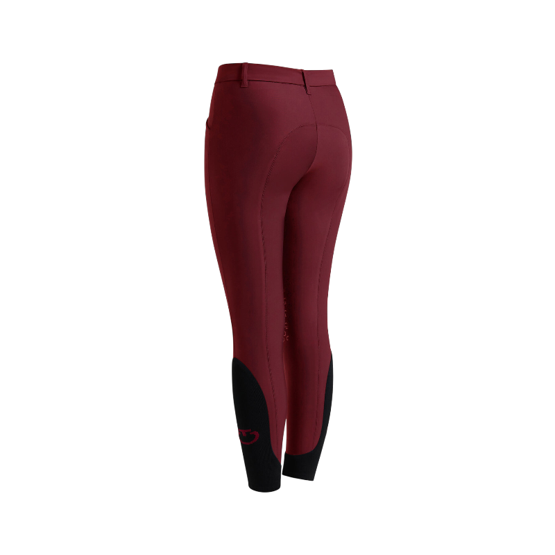 Cavalleria Toscana - Pantaloni da equitazione junior Logo CT bordeaux | - Ohlala