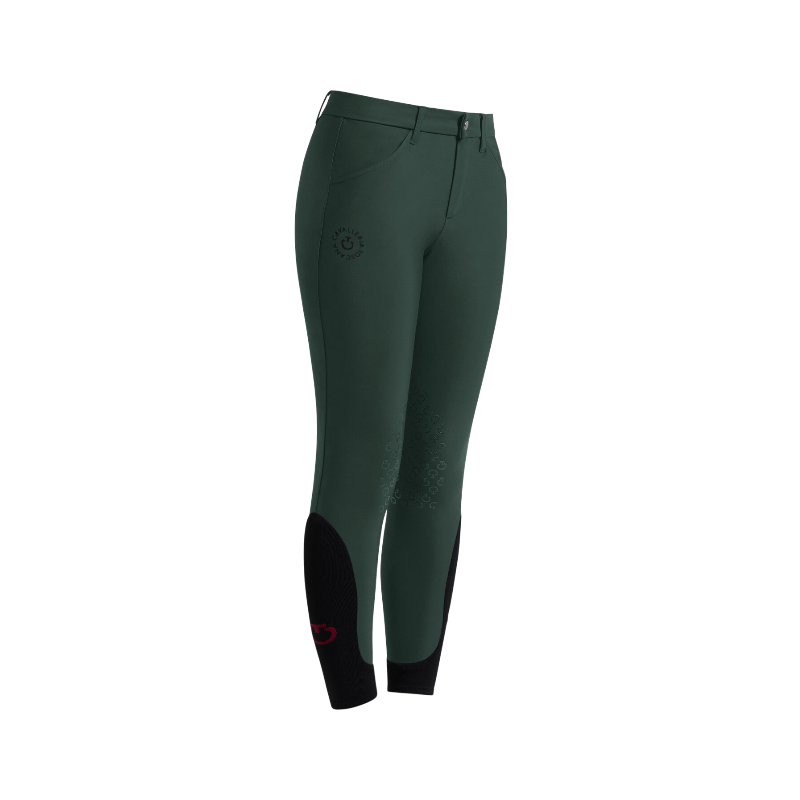 Cavalleria Toscana - Junior CT Logo riding breeches jungle green | - Ohlala