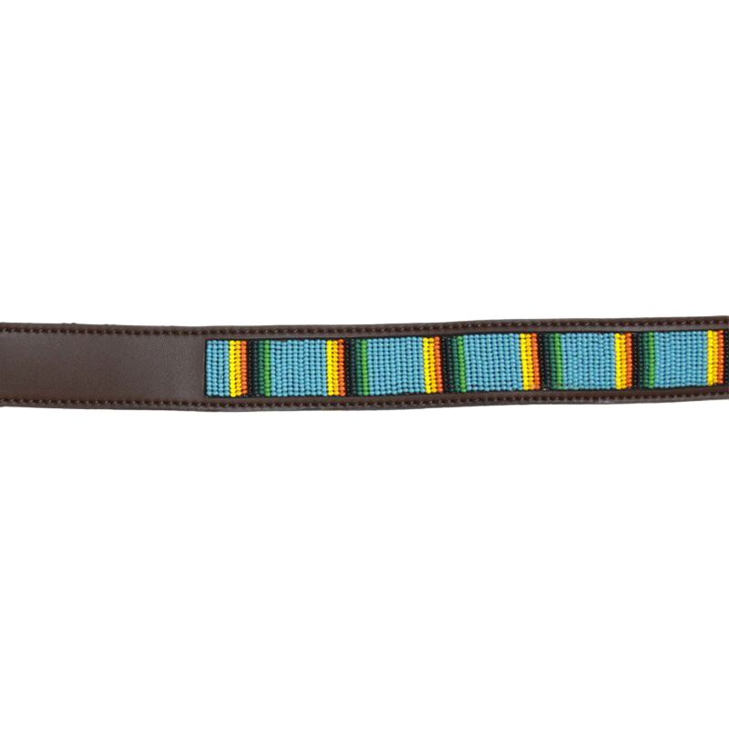 Kentucky Horsewear - Handgefertigter Perlengürtel hellblau | - Ohlala