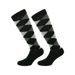 Equithème - Chaussette Argyle noir/gris (x1) | - Ohlala