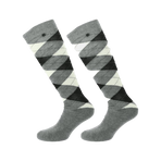 Equithème - Skarpety Argyle szary/ecru (x1) | - Ohlala