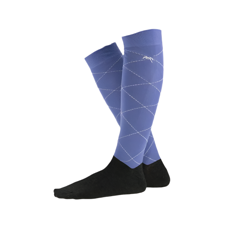 Pénélope - Chaussettes Luxe Bleu vintage (x2) | - Ohlala