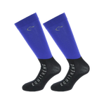Equithème - Chaussettes d'équitation Compet bleu roi (x2) | - Ohlala