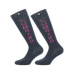 Equithème - Chaussettes Jumping marine/ fuchsia (x1) | - Ohlala