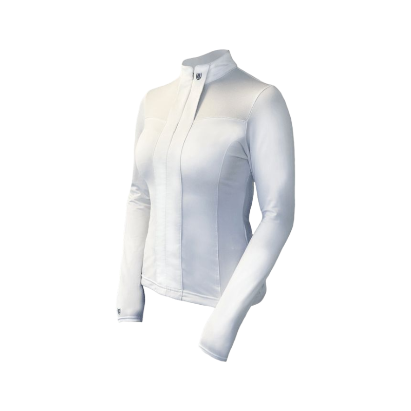 Equestrian Stockholm - Camisa de manga comprida branca light breeze | - Ohlala