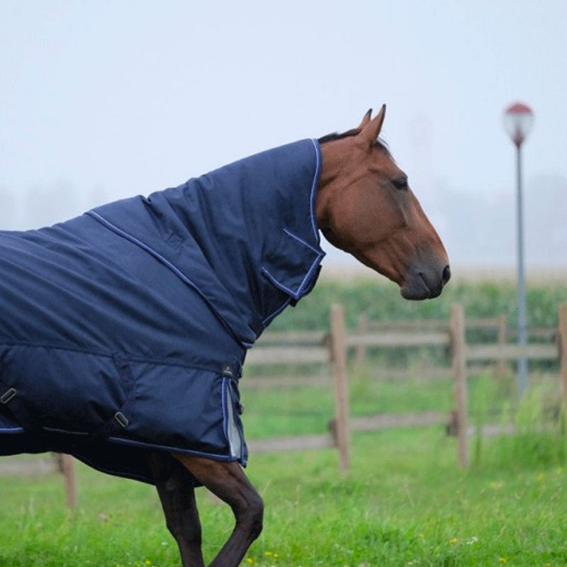 Equithème - Derka zewnętrzna Tyrex 1680D granatowa 220g | - Ohlala