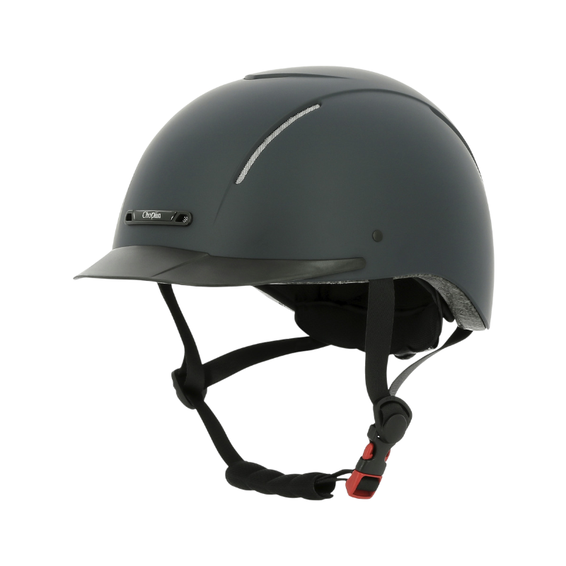 Choplin - Matte black Feather riding helmet