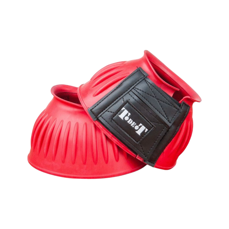 TdeT - Cloches Caoutchouc Velcro rouge | - Ohlala