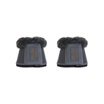 Kentucky Horsewear - Cloches chevaux cuir et mouton gris/ gris | - Ohlala