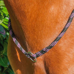 TdeT - Rope neck ring with ring black/pink | - Ohlala