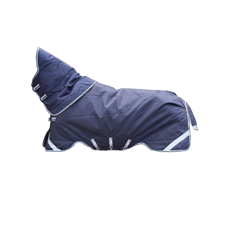 Horseware - Turnout Rug Rambo Duo navy/ sky blue/ brown 100g + 300g | - Ohlala