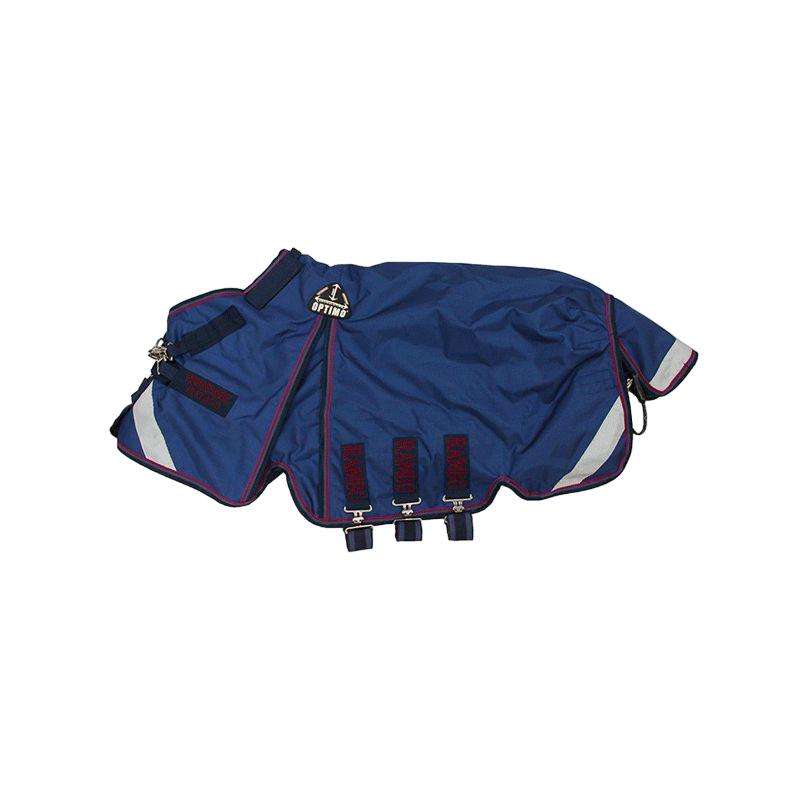 Horseware - Coperta da esterno Rambo Optimo lite blu navy/bordeaux 0 g | - Ohlala