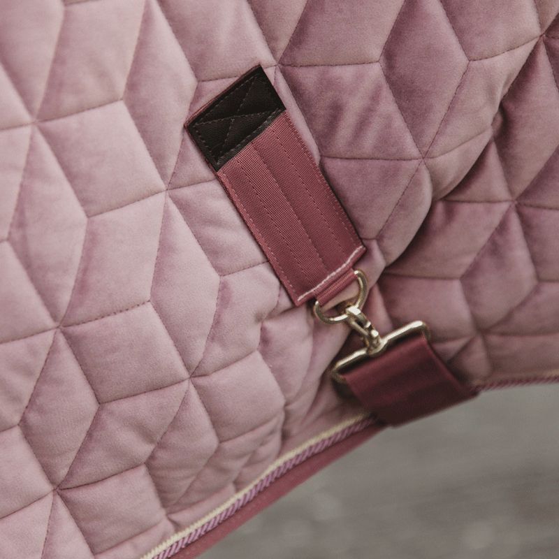 Kentucky Horsewear - Velvet presentatiedeken oud roze 160g | - Ohlala