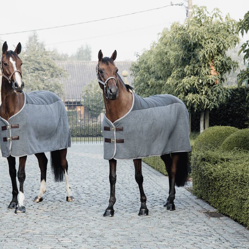 Kentucky Horsewear - Coperta asciugante Fleece Heavy grigia | - Ohlala