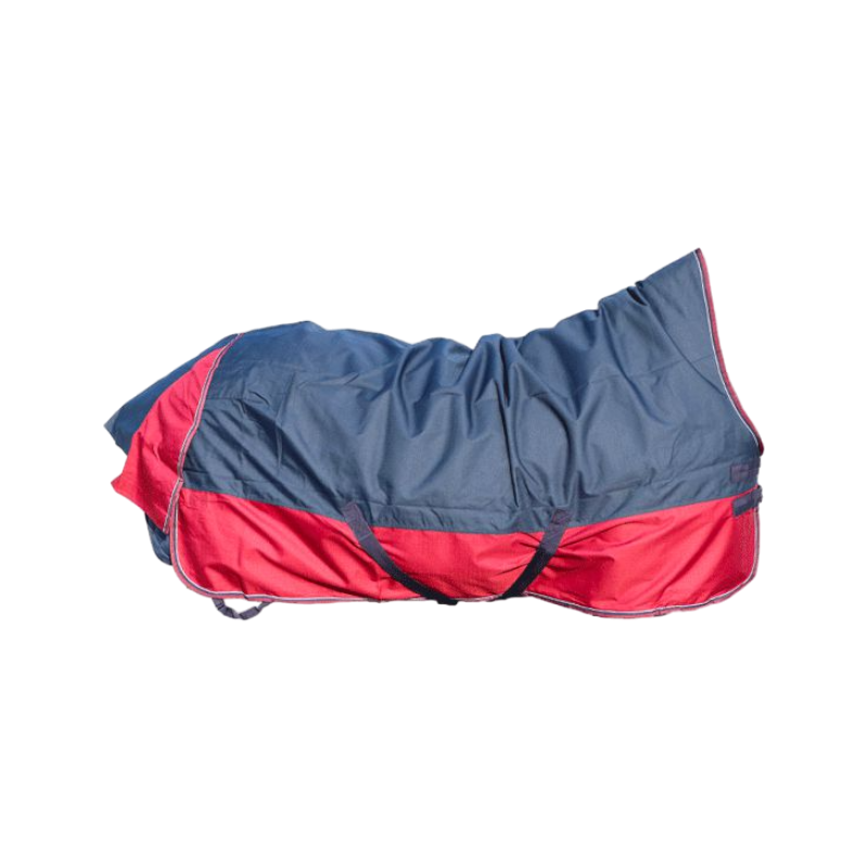 Equithème - Tyrex 1200D High Neck Outdoor Rug navy/burgundy 0g | - Ohlala