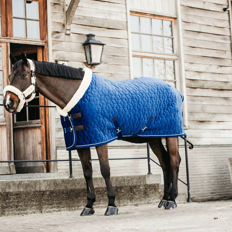 Kentucky Horsewear - ベルベット プレゼンテーションラグ ネイビーブルー 160g | - Ohlala