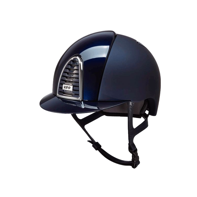 KEP - Cromo 2.0 Textile/Polish navy standard peak riding helmet | - Ohlala