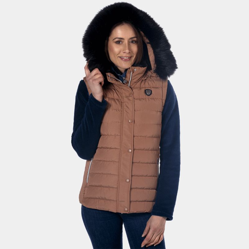 Flags & Cup - Women's Sleeveless Vest Kenora Mocha | - Ohlala