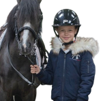 Eden by Pénélope Store - Bombers à capuche enfant Lyon marine | - Ohlala